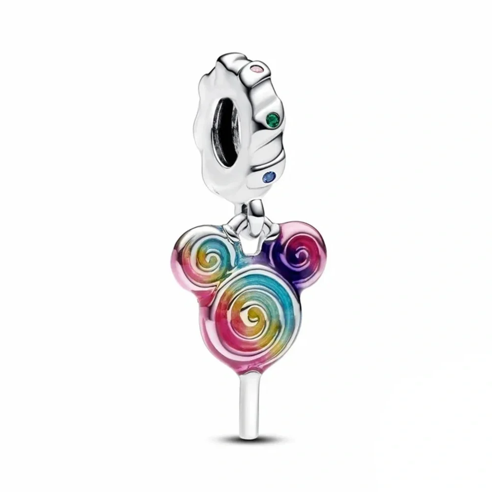 Pandora Disney Mickey Mouse Rainbow Lollipop Dangle Charm